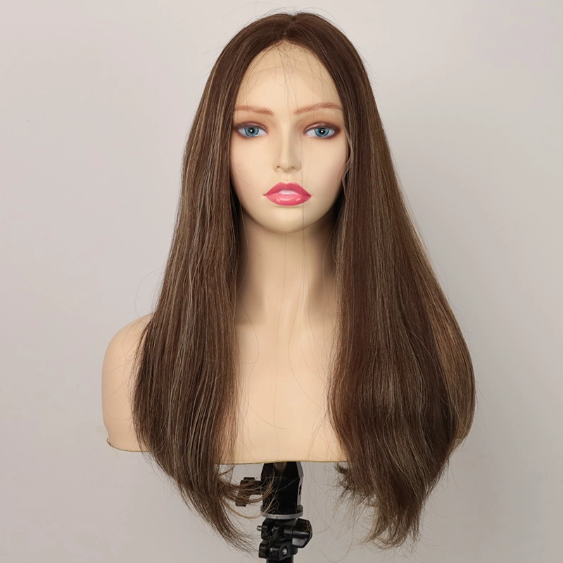 Lace top wig in Susan color with Swiss lace Bleached knot hair YR005